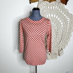 J. Crew Spring 2012 Merino Wool Red Apple Twee Sweater Size Small